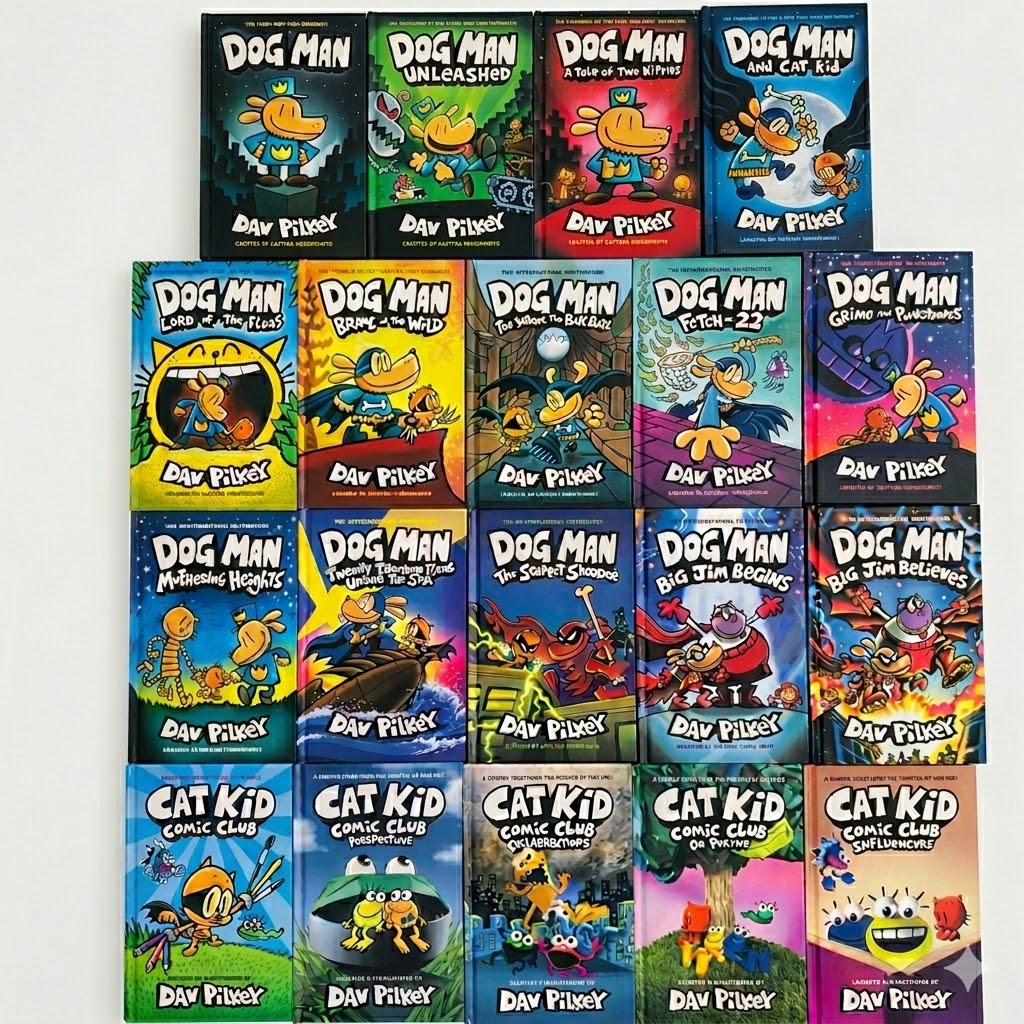 Dog Man bookset 19 books  hardcover  |  點讀版 神探狗 S60