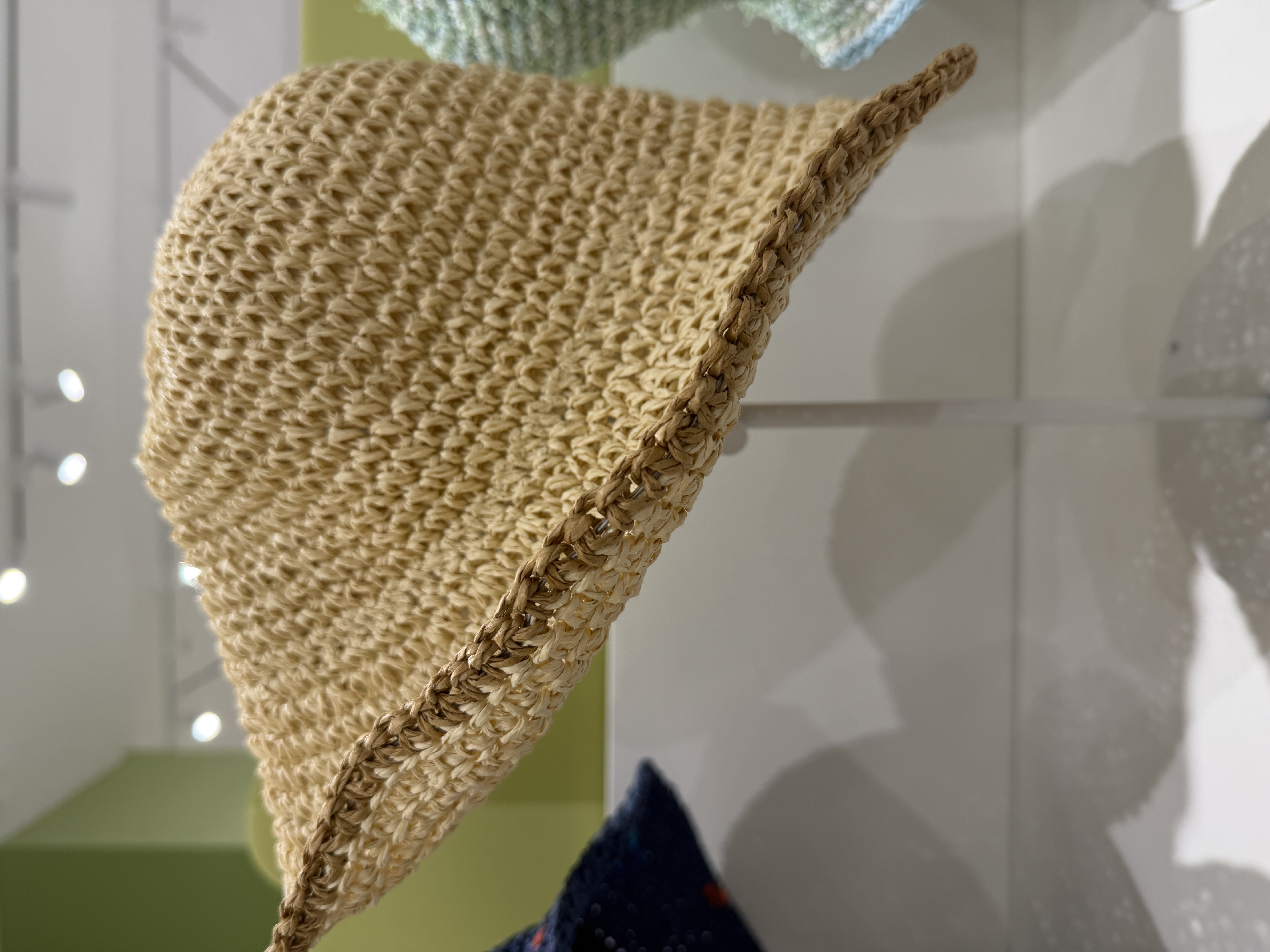 Colorful Mixed Yarn Straw Hat