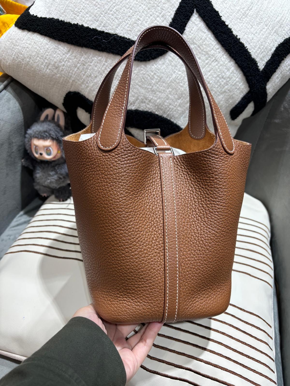 Hermes Picotin 18 STAMP Z Gold 100%Authentic ,93%new  ✅key lock ✅dust bag