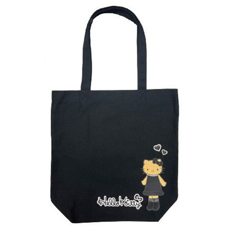 Sanrio 長腿Hello Kitty 日燒黑色禮服裙tote bag