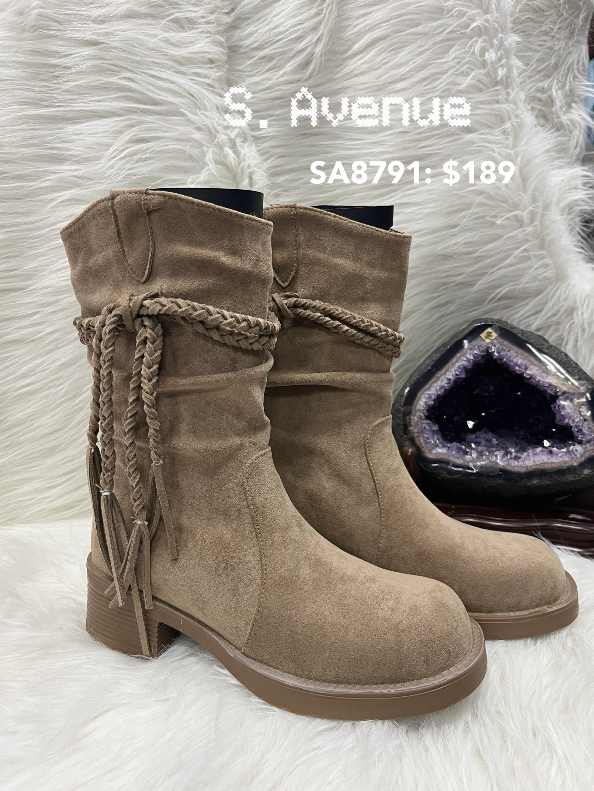 SA8791:  有踭側辨織帶中boot