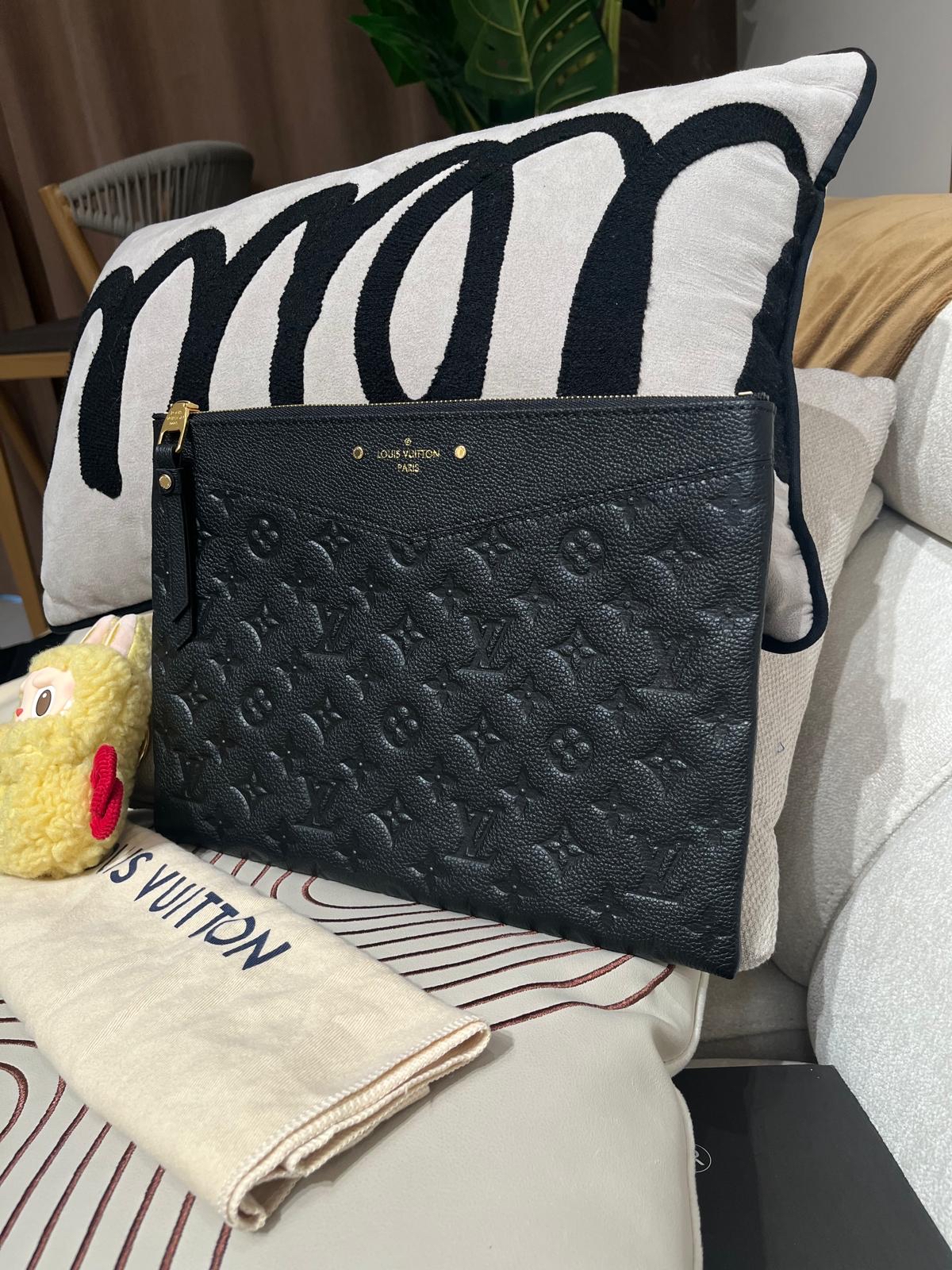 Lv Daily Pouch Monogram Empreinte Leather M62937 by Louis Vuitton 100%Authentic, unused 未使用品✅dust bag