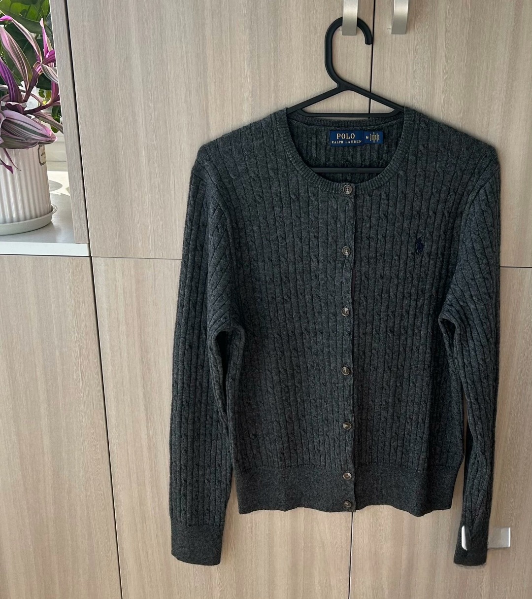 Polo Ralph Lauren 經典麻花羊毛開襟冷衫