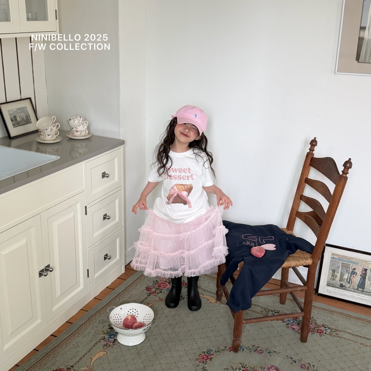 Ninibello | cake skirt (Ivory/Pink M100-110)