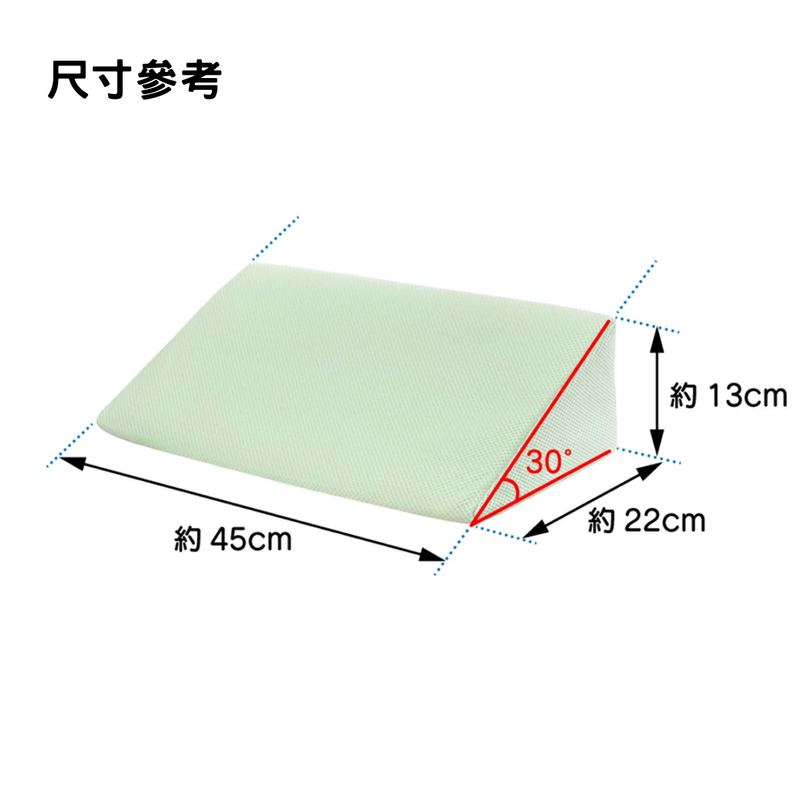 樂樂健日本三角形靠背床墊(中)三角墊體位轉移