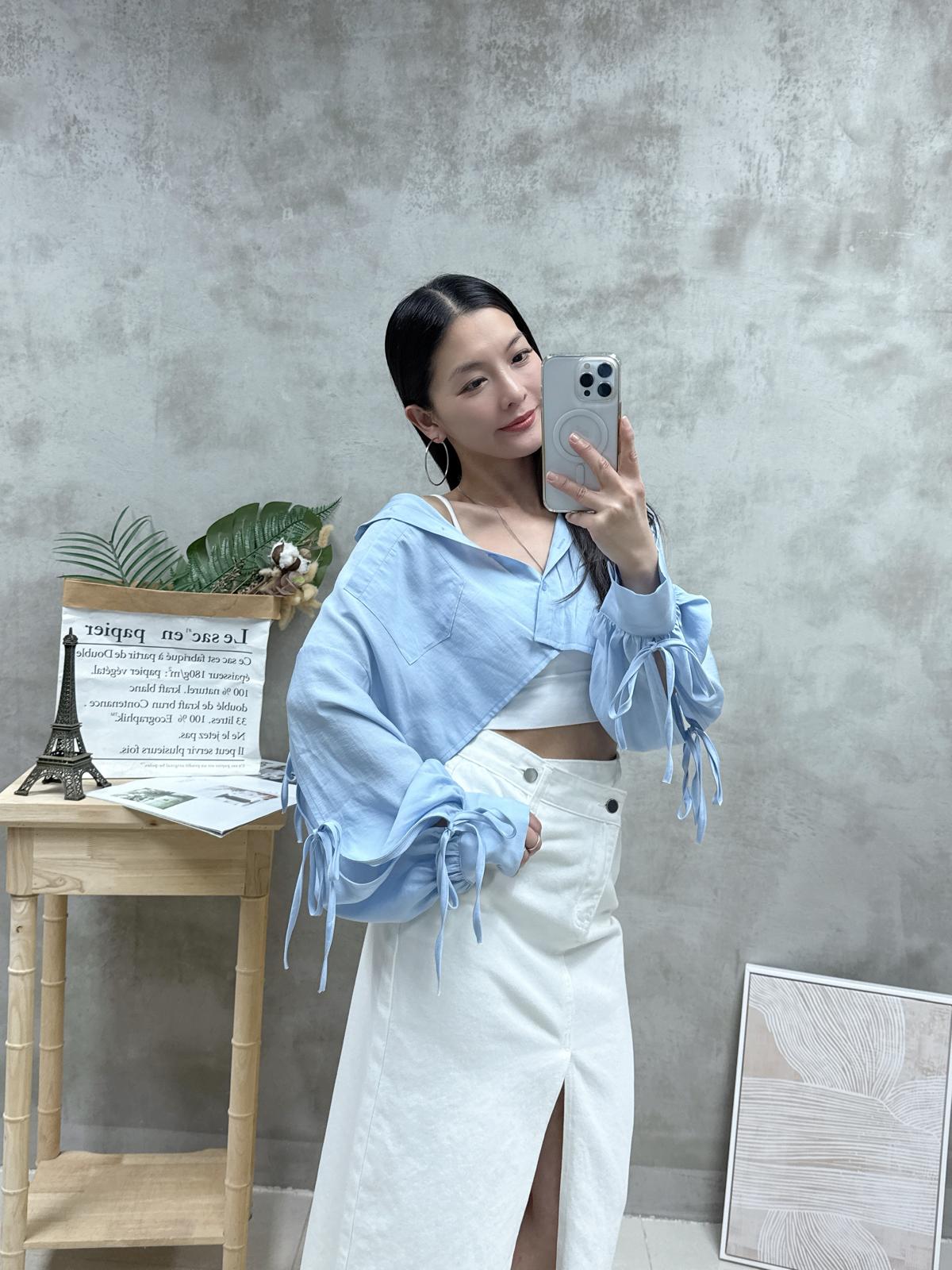 F26 打結蝴蝶䄂外套