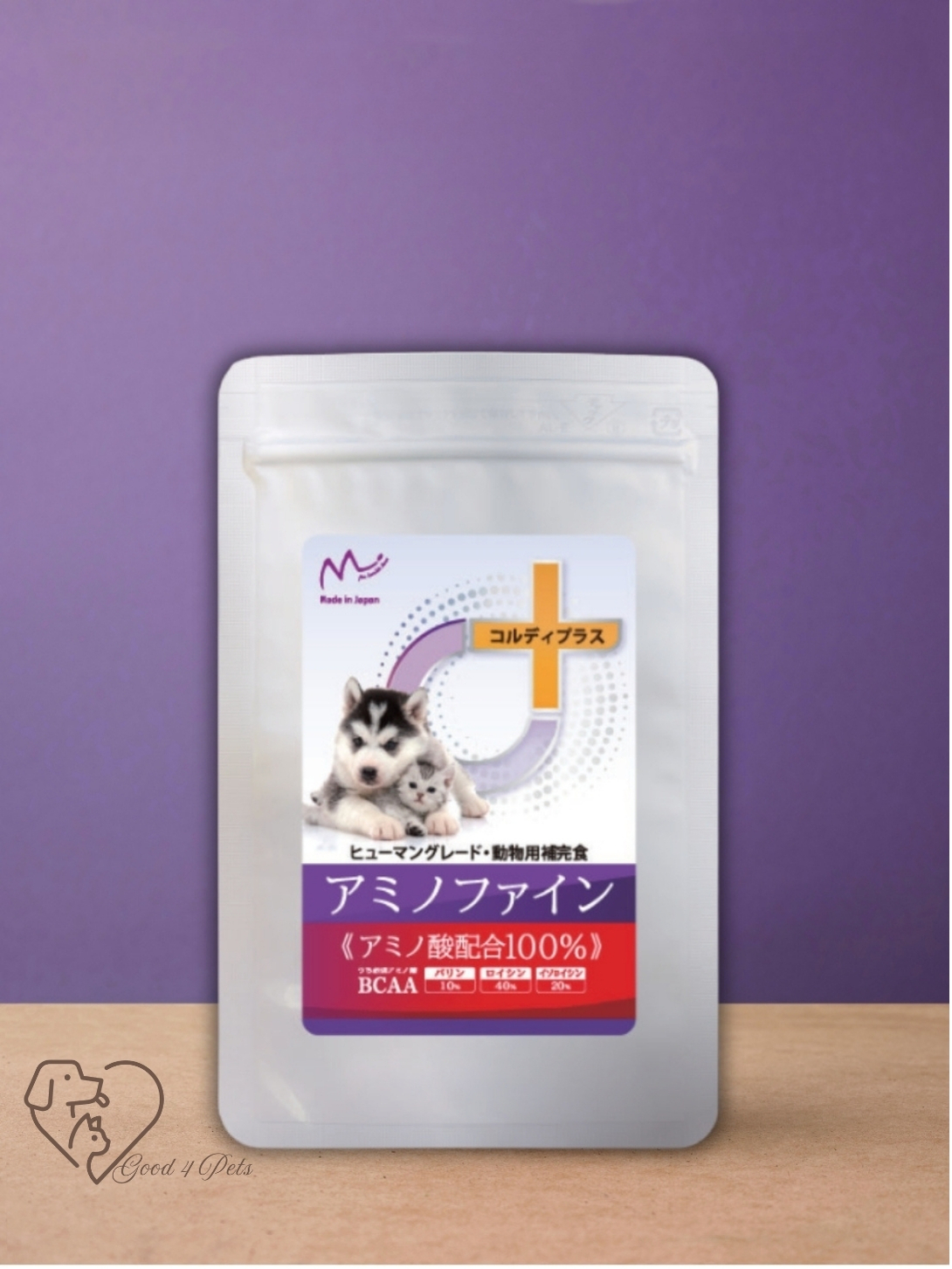 【日本製 BCAA】Amino Fine 寵物氨基酸 | 100% 人類級別成分 | 預防老齡肌肉流失