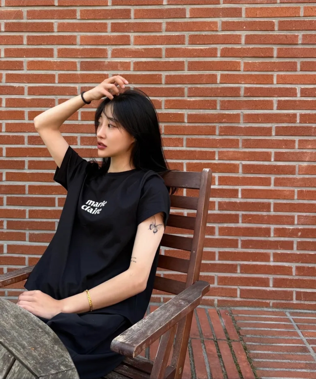 Marie Claire Basic Logo Tee