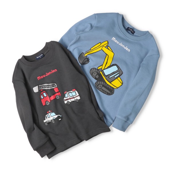 🆕【⭐訂購⭐】 🇯🇵日本直送🌀 手繪風工作車輛印花 抓絨衛衣［2款選］🌀[ELBA-0064][260307]