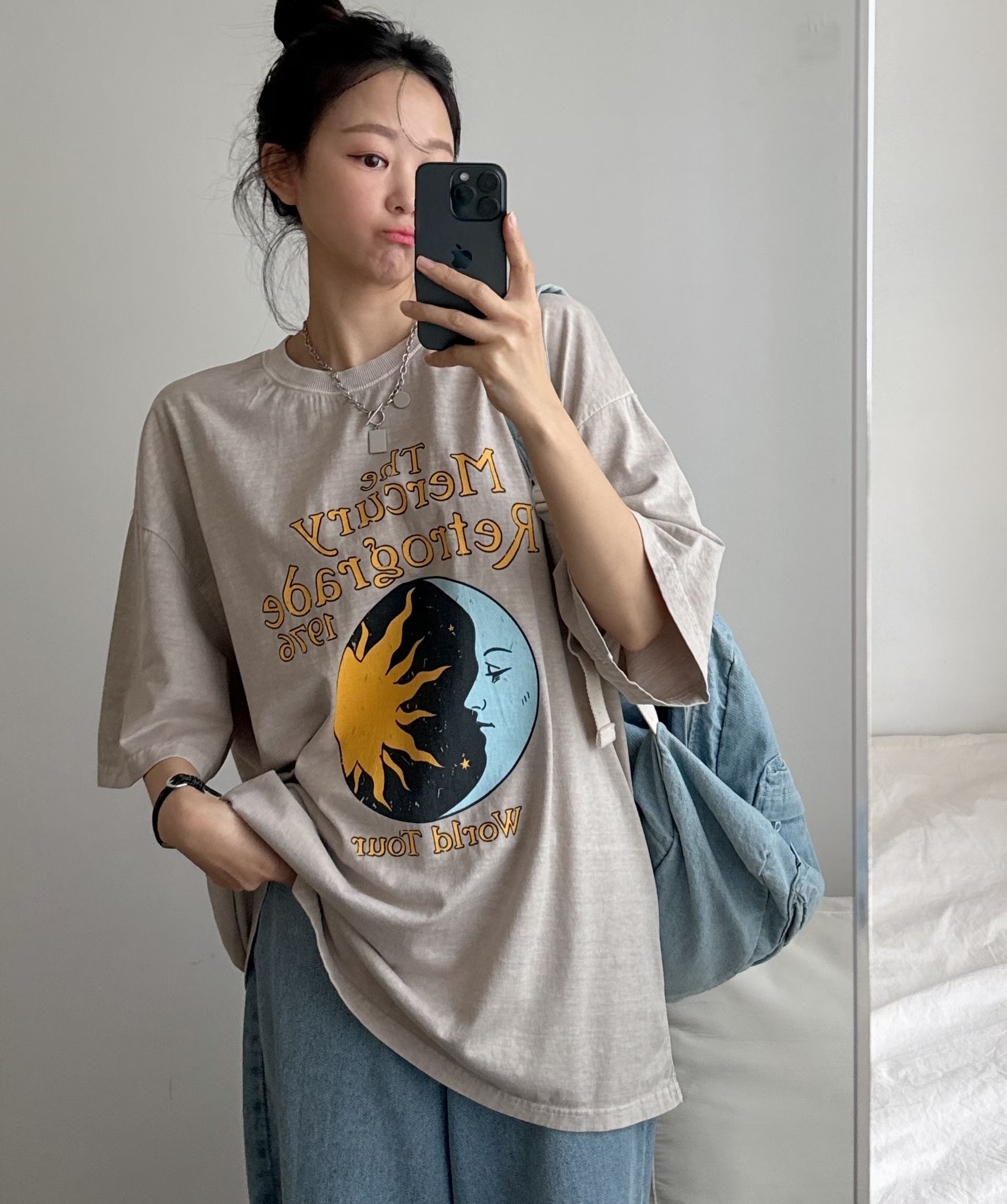 🌼初春優惠🍀 撞色print Tee 