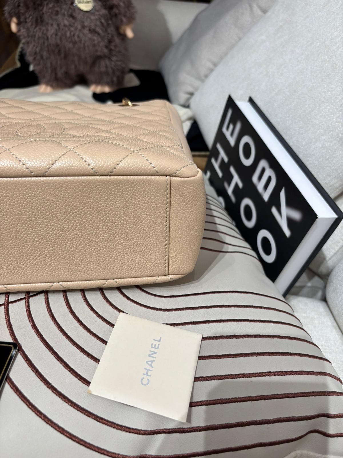 Chanel pst petit shopping tote 荔枝牛皮 100%Authentic,95%new ✅15card ✅dust bag   