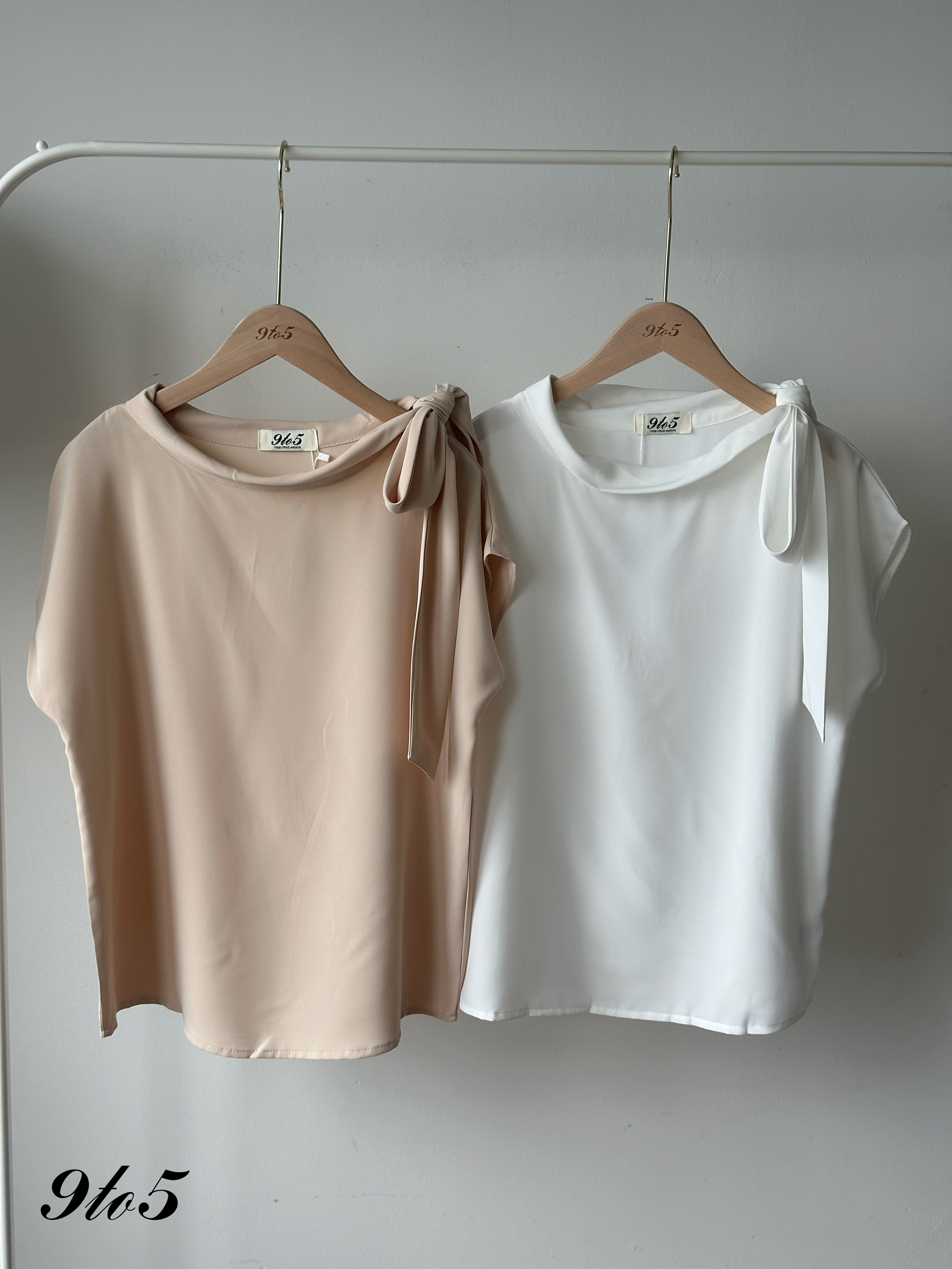 T4307 Side Bow-tie Top - 4 Colors 