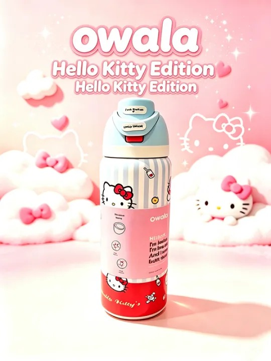 🥤Owala × Hello Kitty FreeSip Bottle 聯名保溫水樽✨