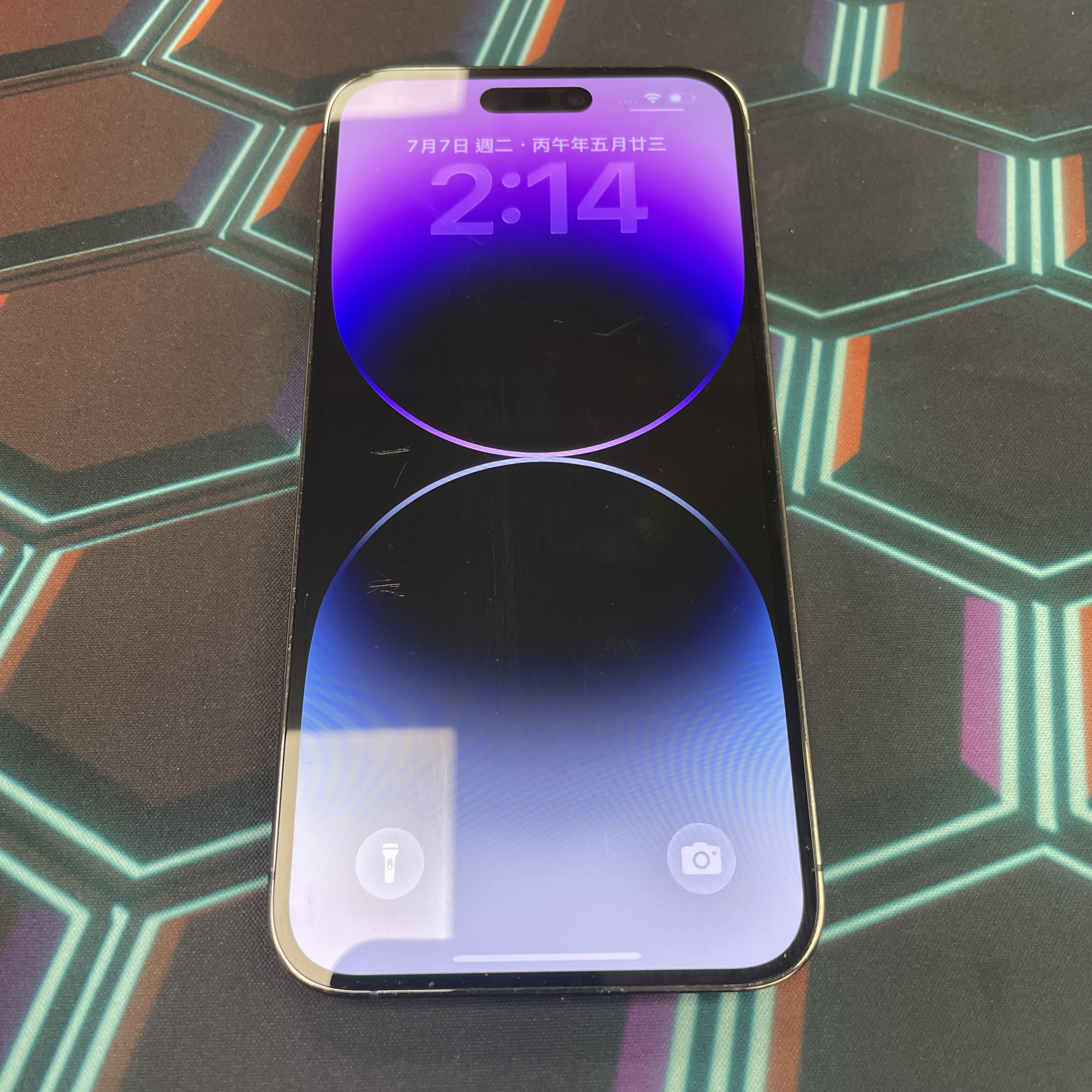 *6906 14 pro max 靚機 256GB 電77 紫色 purple