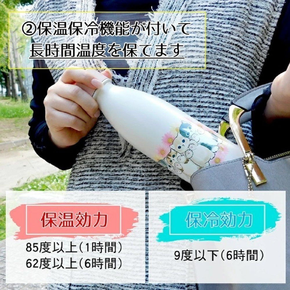 Mofusand 不銹鋼真空 保冷/保溫樽 530ML