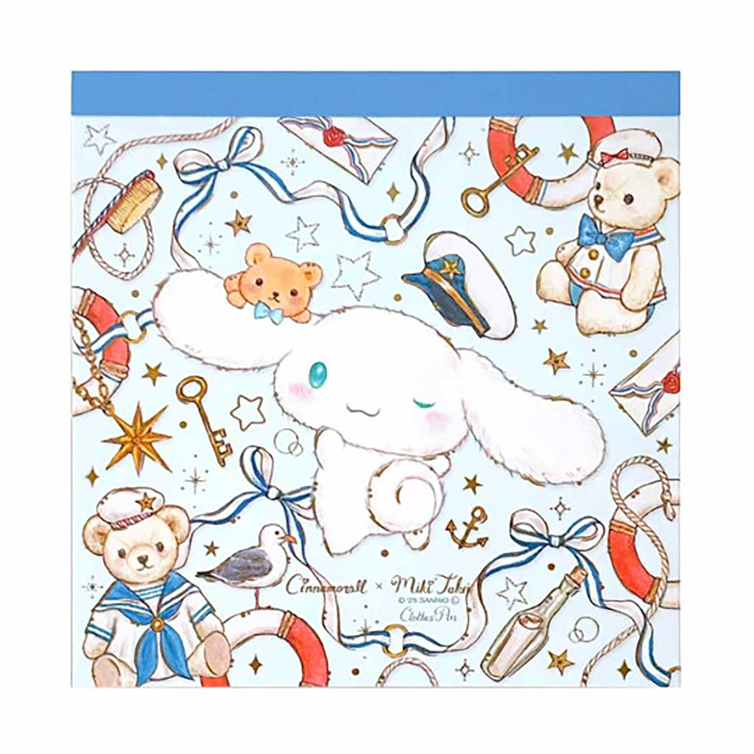 Sanrio - 方形記事本 (藍色玉桂狗海洋款)