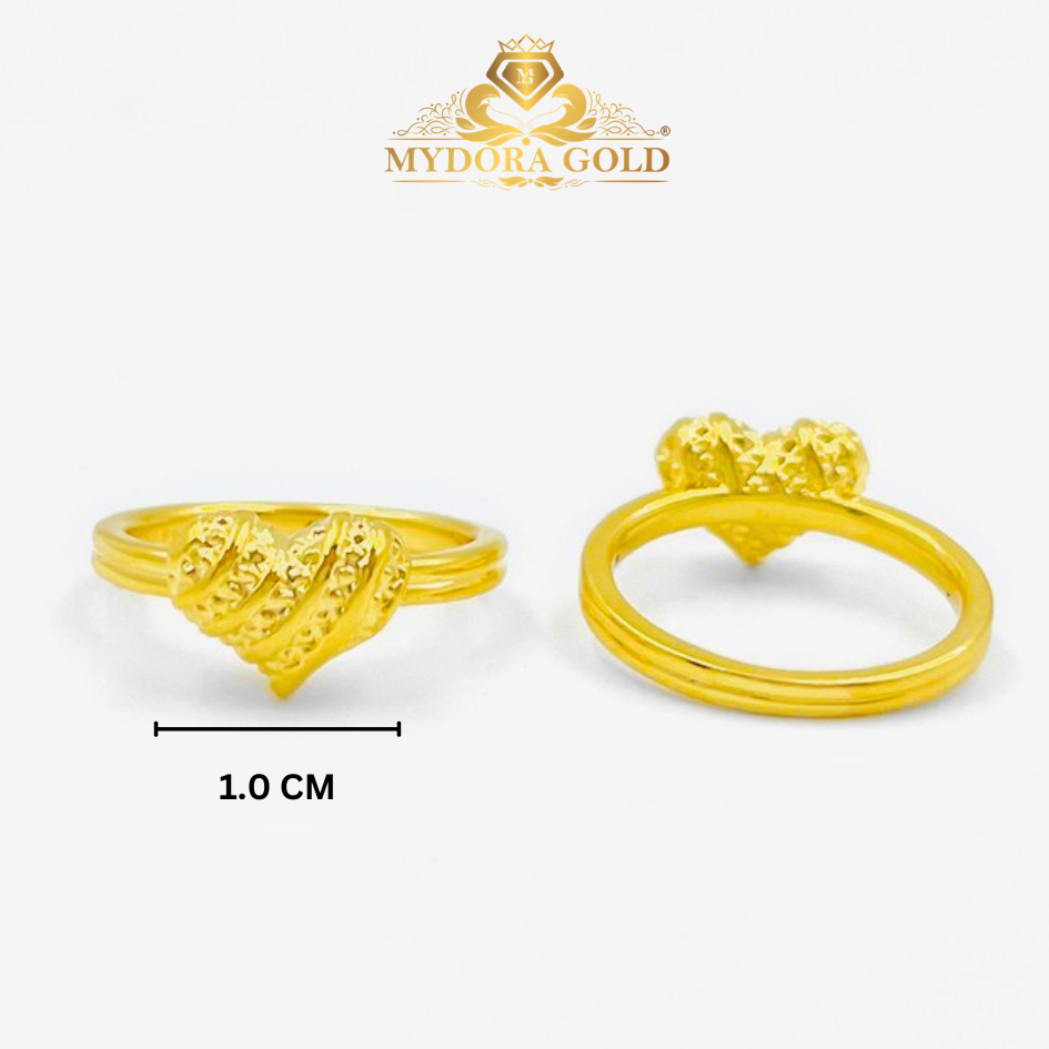MYDORA Cincin Mini Puffed Love (5G) l EMAS 916/22K