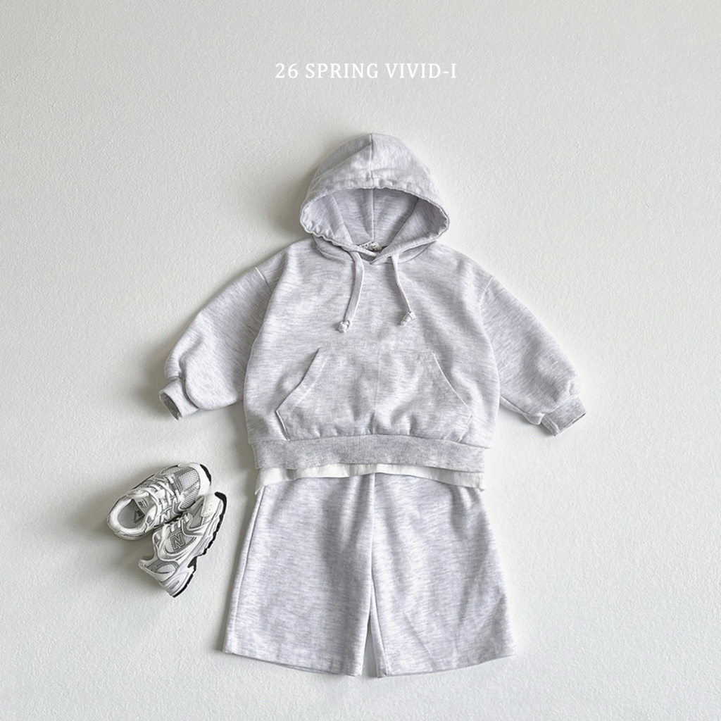 🌸預訂 韓國直送🌸🇰🇷VIVIDI四色袋鼠口袋連帽衛衣八分褲上下套裝