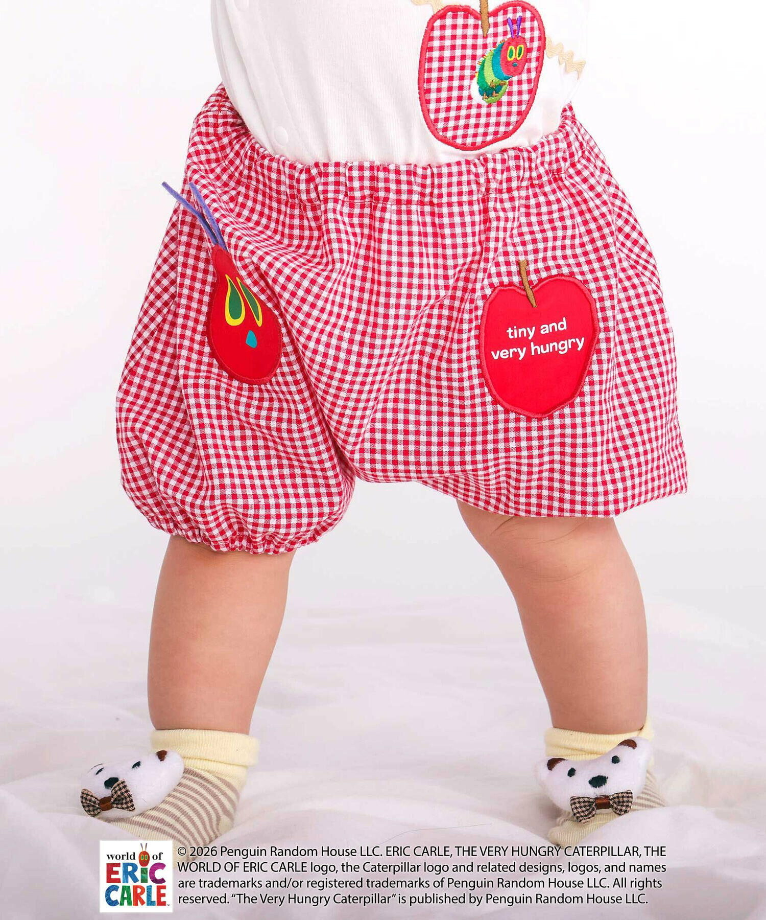 🇯🇵預訂 日本直送🇯🇵好餓的毛毛蟲兩色蘋果帽子燈籠褲兩件套裝