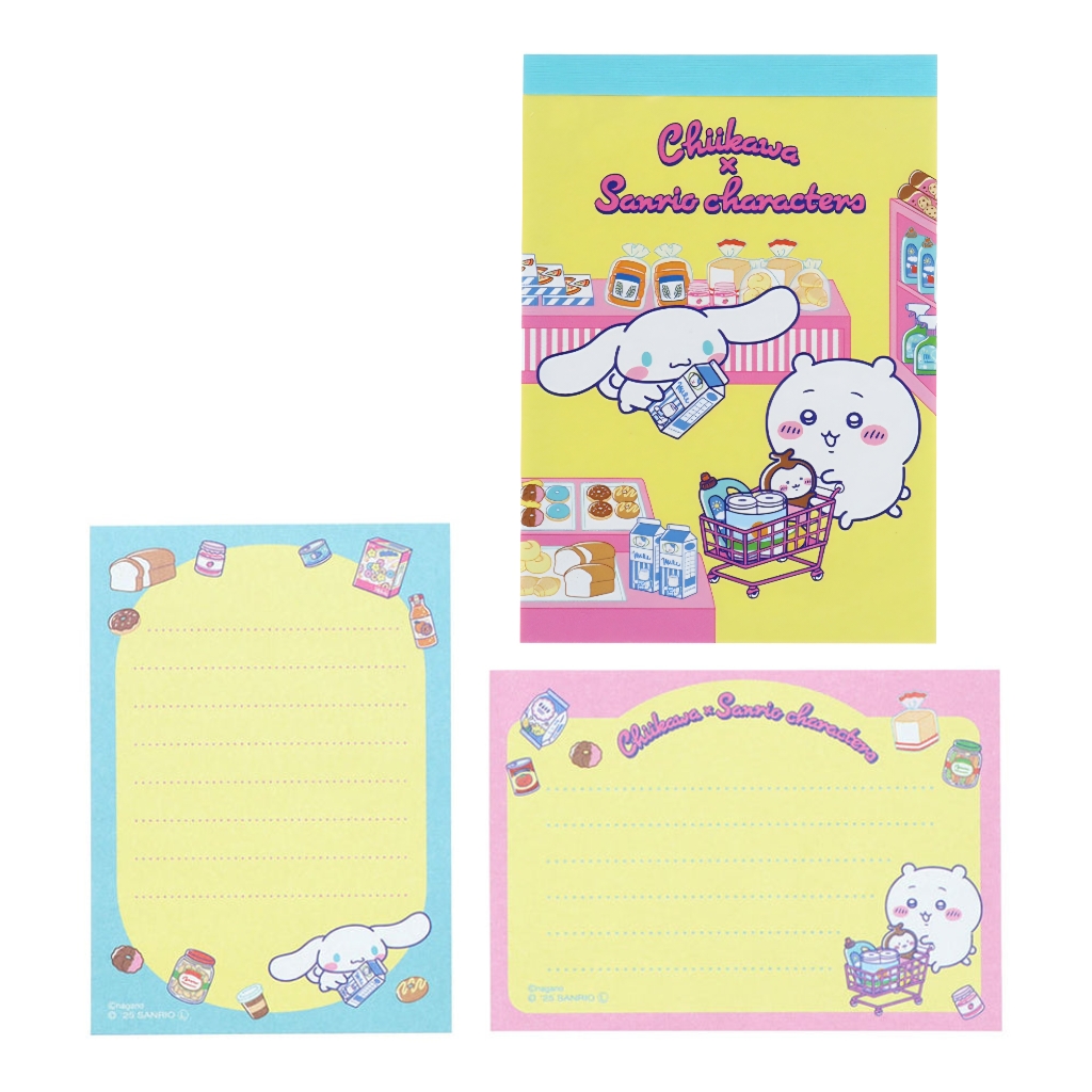日本 Chiikawa x Sanrio characters memo