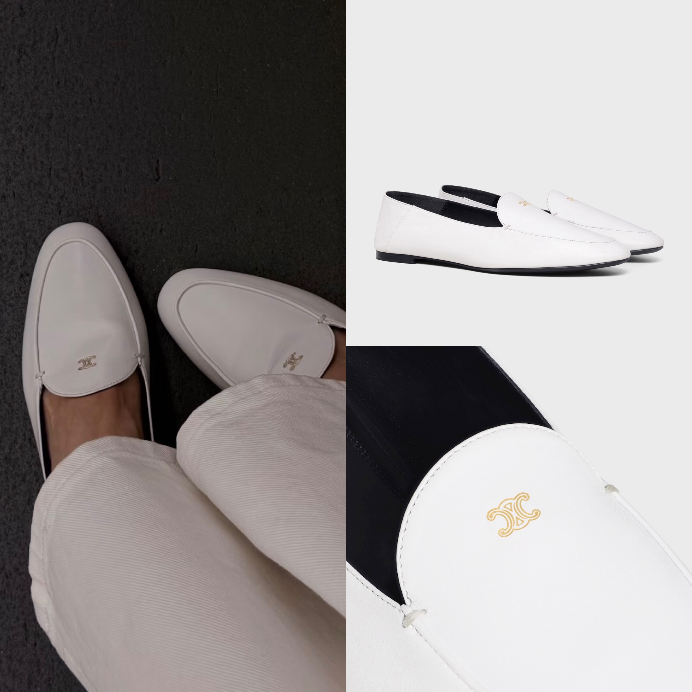 限時優惠✨新款🆕訂貨🍒Celine 山羊皮loafer  老錢風~ 金色小logo  Size 36/37/38/39/40/41