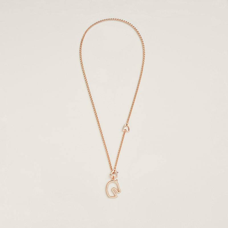 Hermes 新款🆕Tonnerre 頸鏈 斷貨顏色😍😍2種戴法 奶白x 玫瑰金