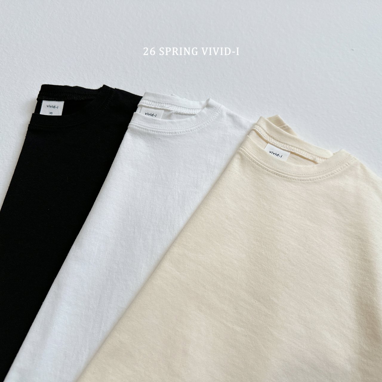 🌸預訂 韓國直送🌸🇰🇷VIVIDI三色日常基本打底短袖T恤