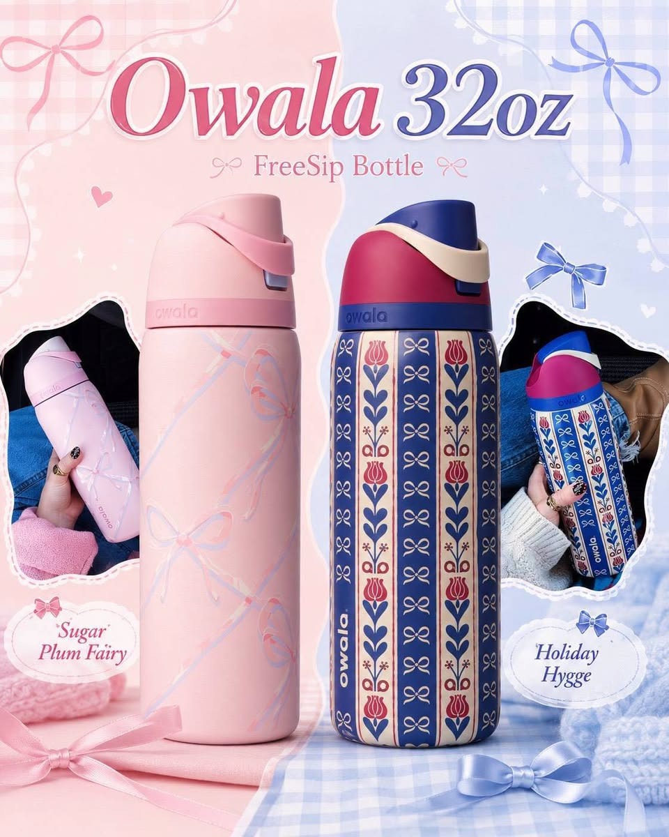 Owala FreeSip® 32 oz Water Bottle 多功能保冷保溫杯