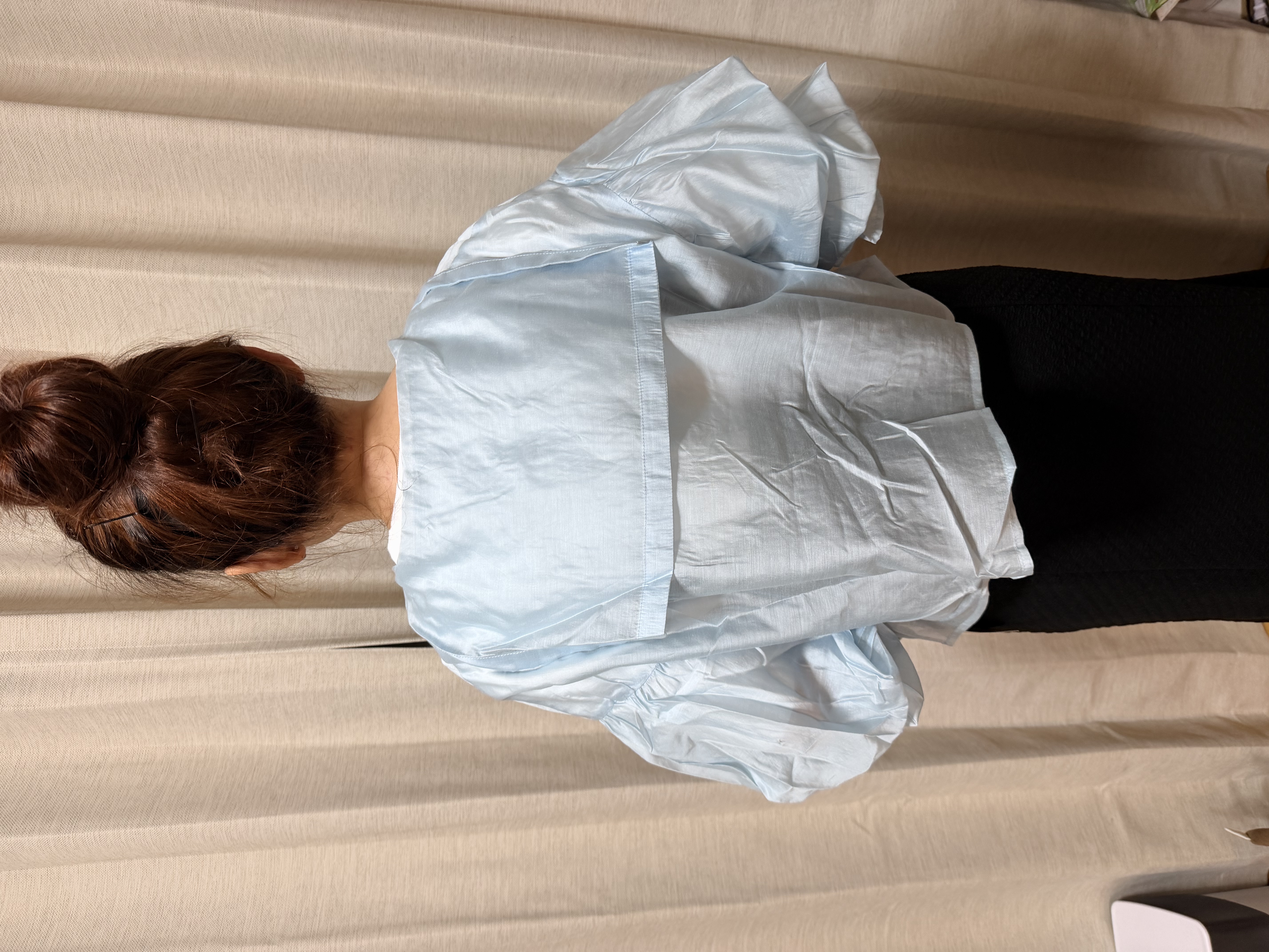 藍色外套+黑色吊帶連身裙 Set