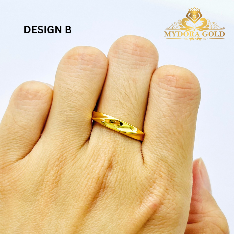 MYDORA Cincin Belah Rotan Twisted (5G) l EMAS 916/22K