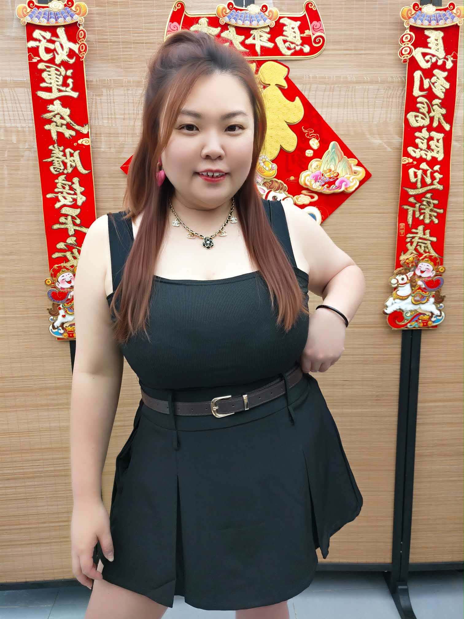 DDI03 6025(A4) 后百褶拼前大百褶附腰带JK裤裙