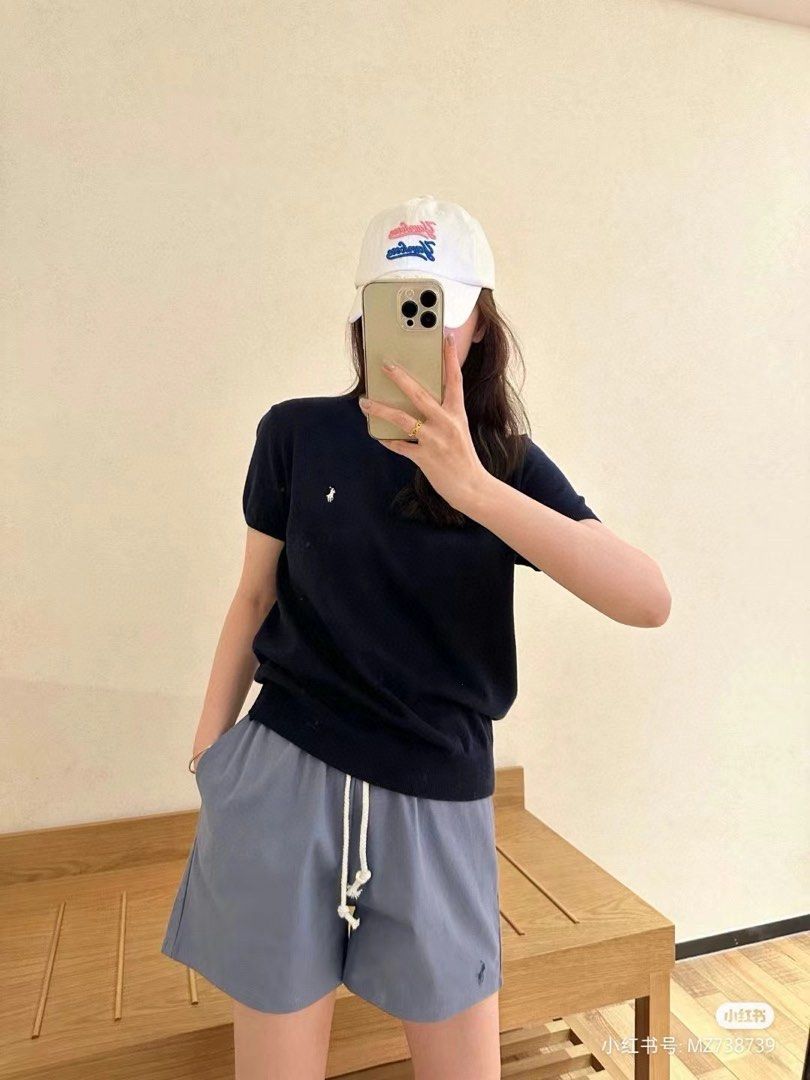 預訂 RL Polo 圓領經典百搭四季款短袖針織衫