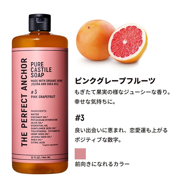 【日本直送】The Perfect Anchor 純天然全效潔膚露 944ml | 洗面卸妝沐浴三合一 