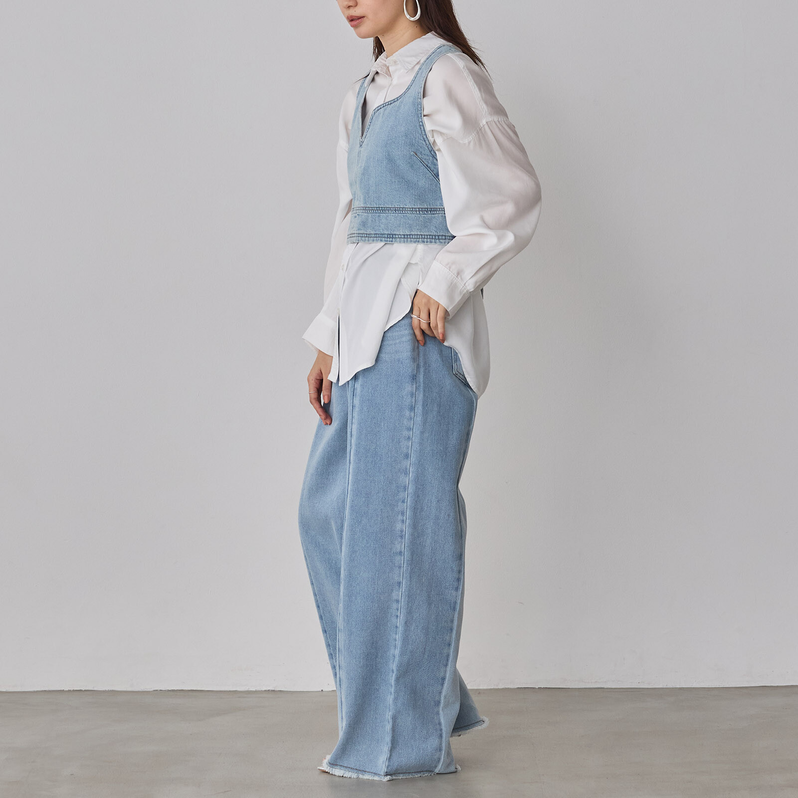 牛仔挺身背心outer【JOT002】