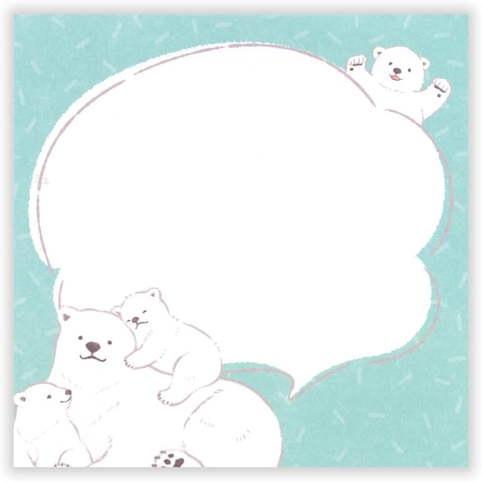 現貨｜ZOOm in Animals 北極熊 日本製 便條紙 Memo Notepad (5424411)