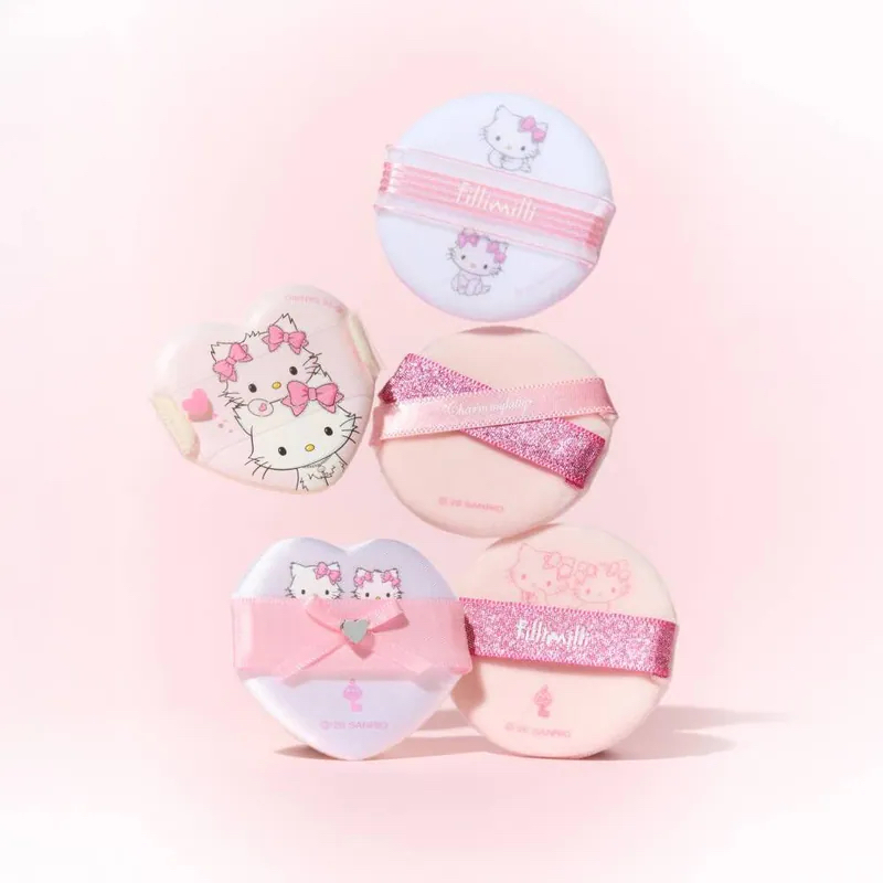 （約5月頭到貨）🇰🇷韓國人氣 Fillimilli x CharmmyKitty 迷你粉撲一套5入💕