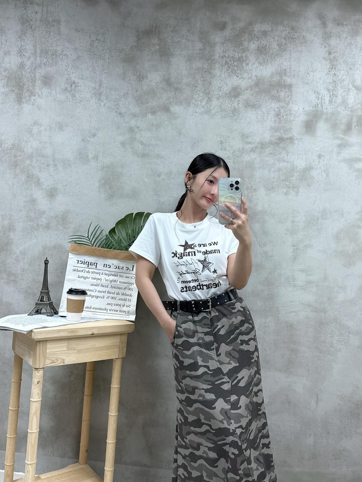 A15 復古鍋釘print Tee