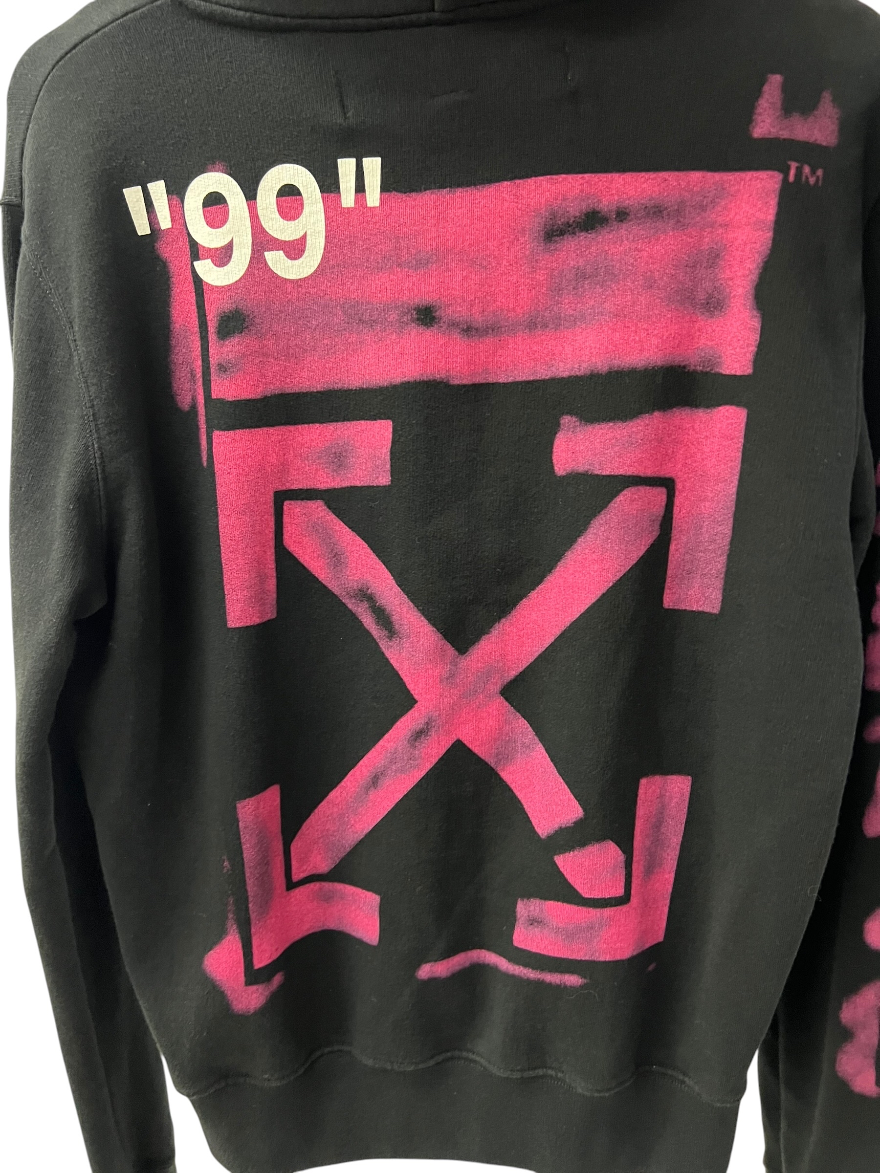 Pre-owned Off-White Diag Stencil Hoodie / Product Code: 062808