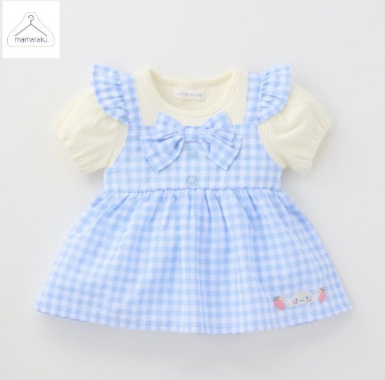 ▫️現貨▫️Mamaraku x Sanrio格仔裙玉桂狗Kuromi