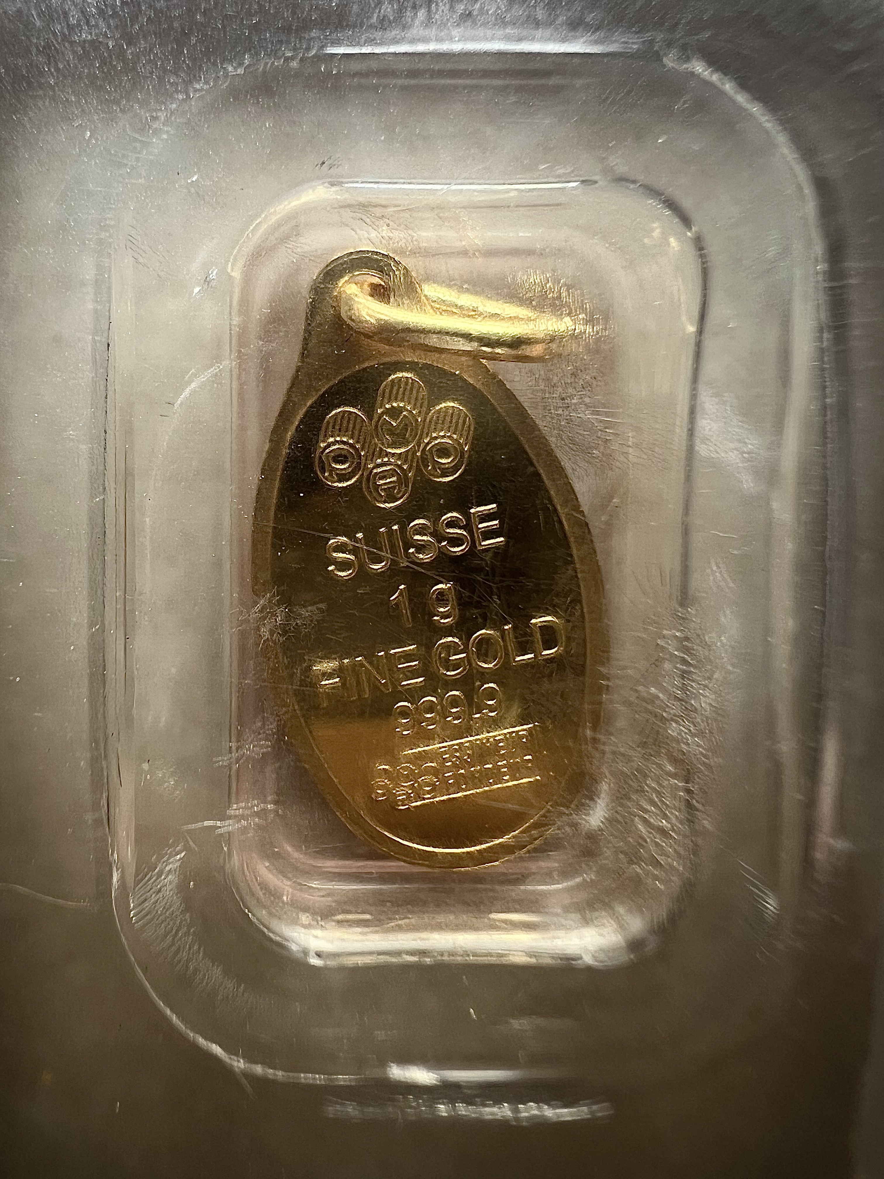 (SN2637) PAMP Rare Fortuna Pendant 1g (1.15g)🇨🇭Swiss Gold bar Emas 999.9