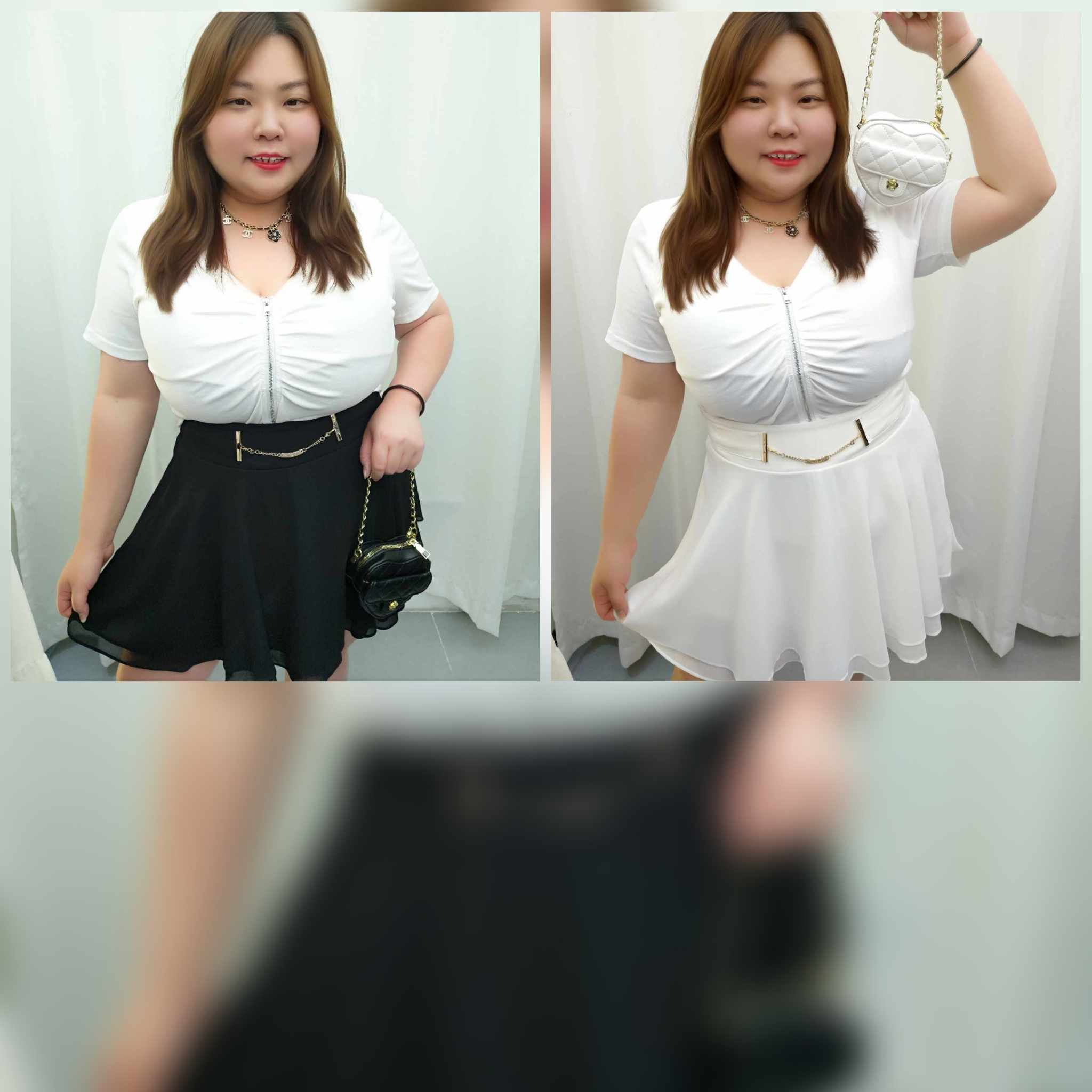 TW#3916 附金属配件设计飘逸短裤裙