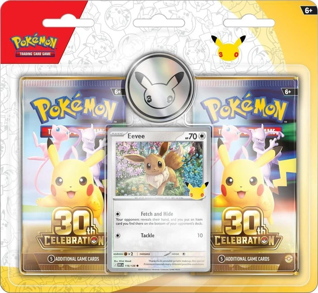 Pokémon 美版 TCG: 30th Celebration 2 blister pack