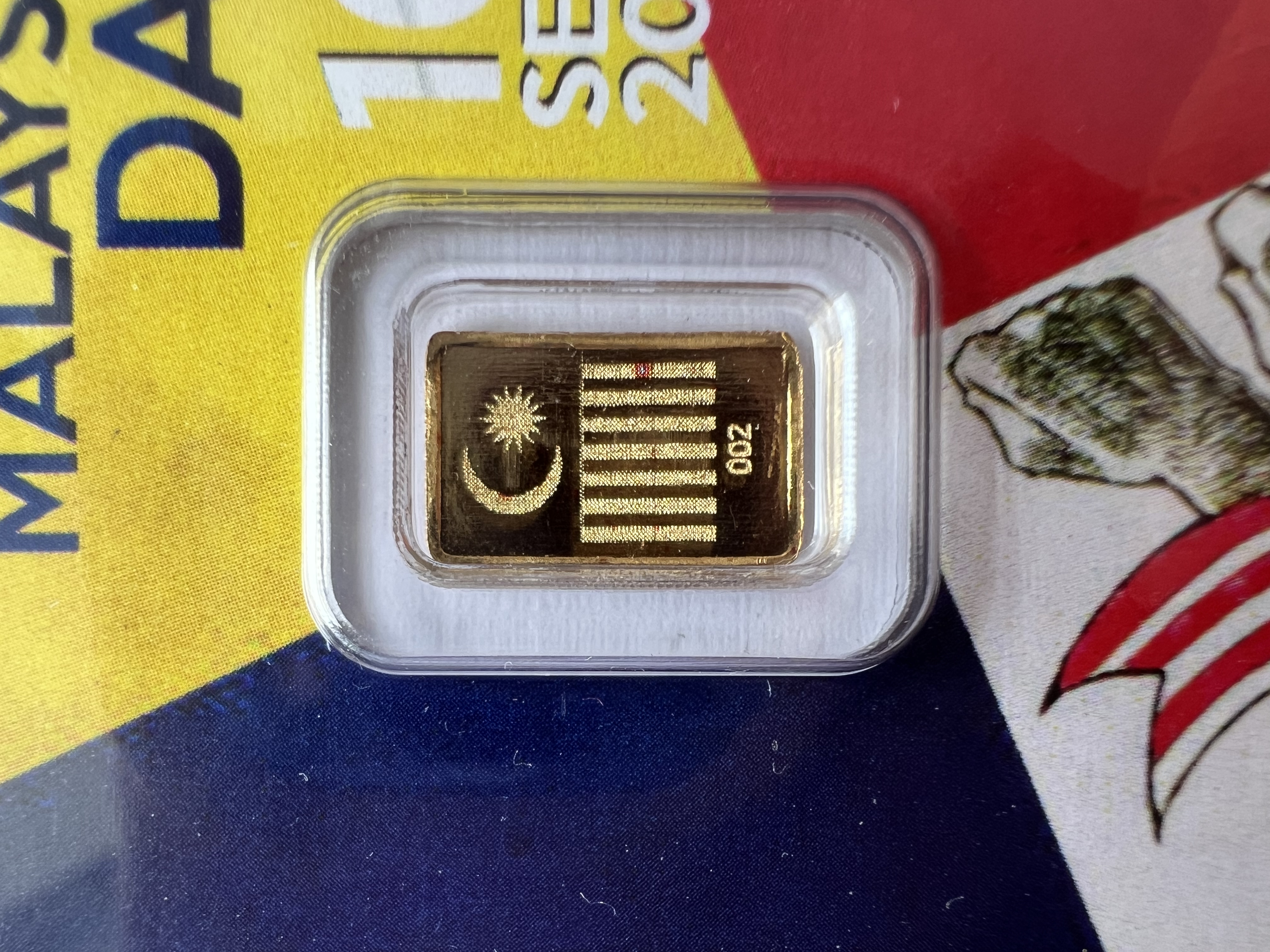 (Nice SN:2) NUBEX 2018 Malaysia Day 0.5g Emas 999 - Limited 100pcs only