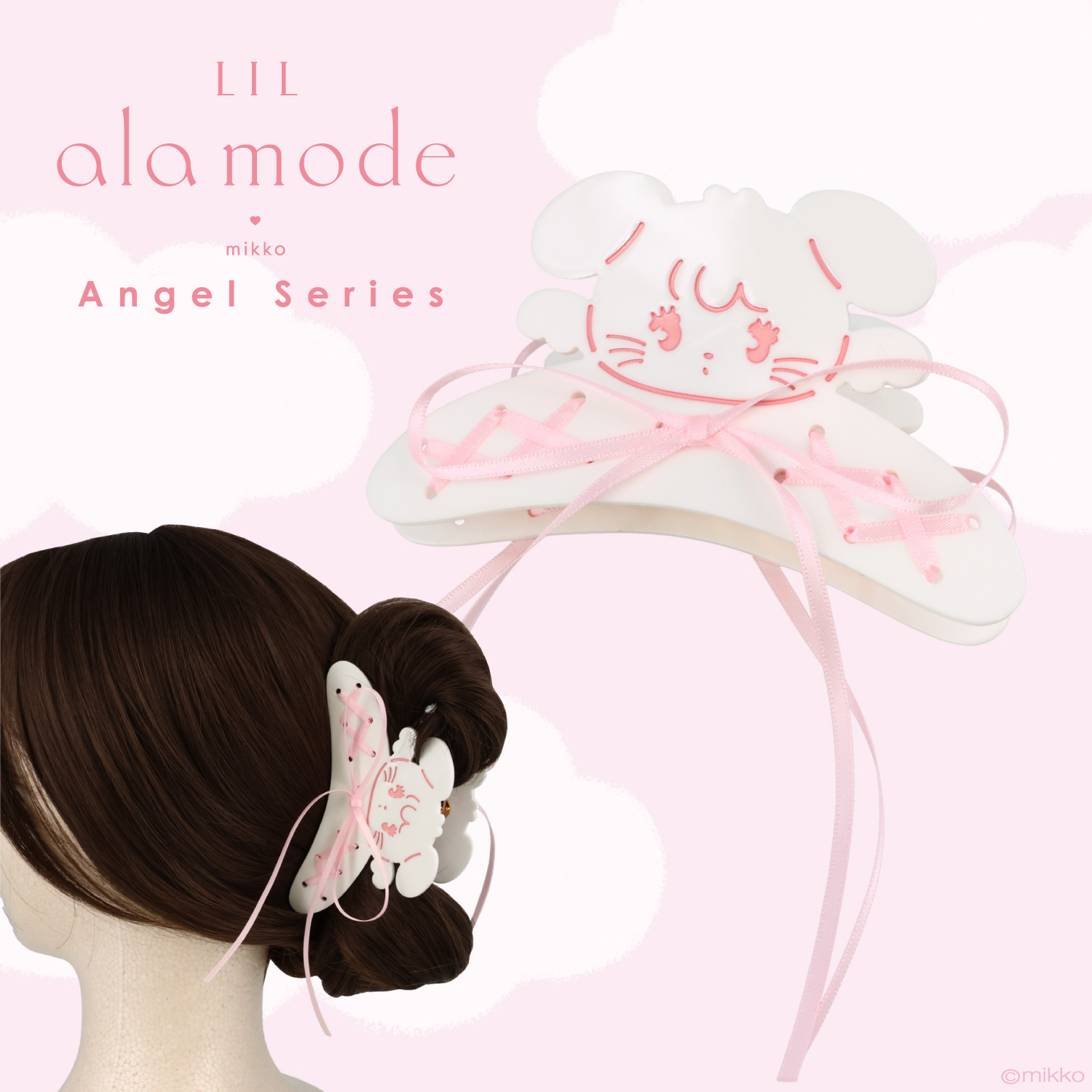 🎀【預訂】Lil ala mode❤︎mikko 天使系列髮夾 - Cammy