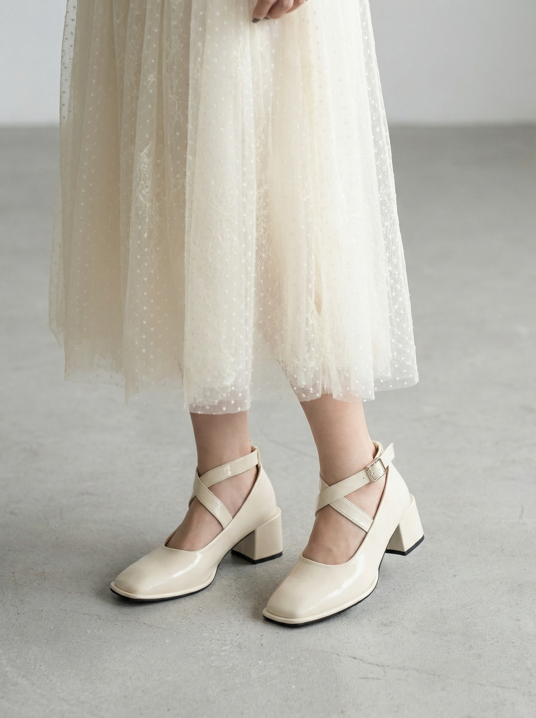 復古方頭瑪麗珍鞋