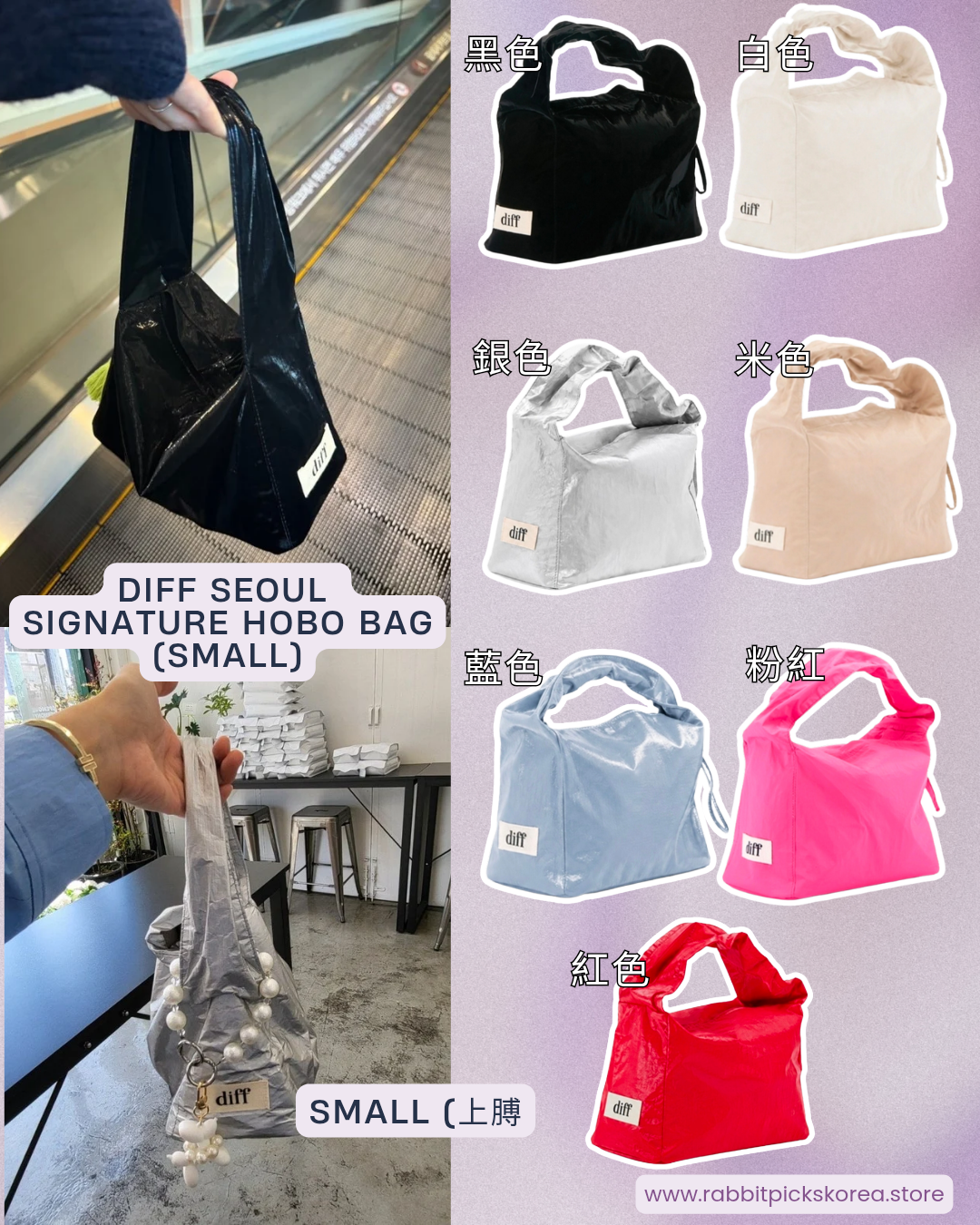 Diff Seoul Hobo Signature Bag (Small)