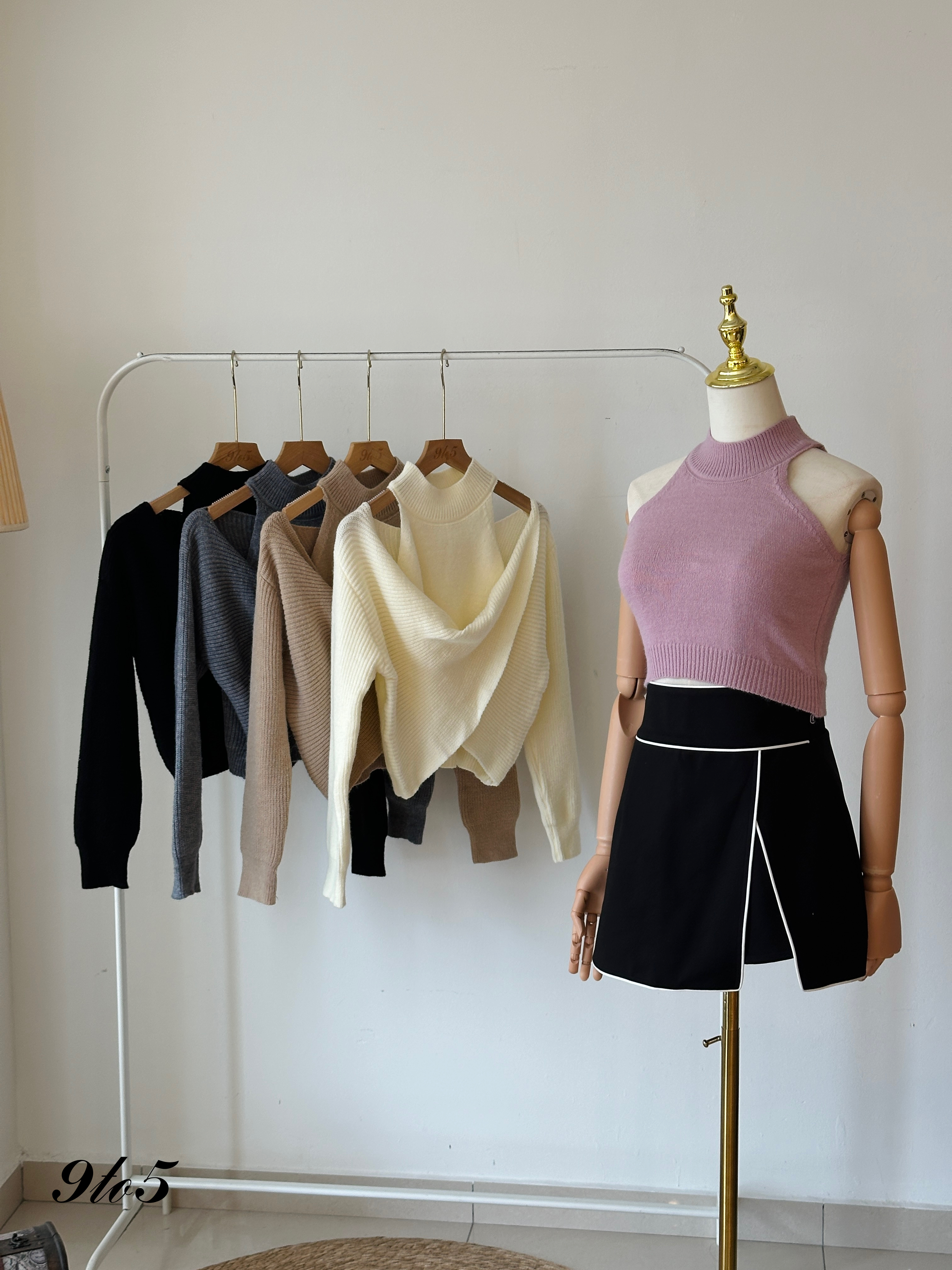 T3942 Two-Piece Knit Top - 5 Colors