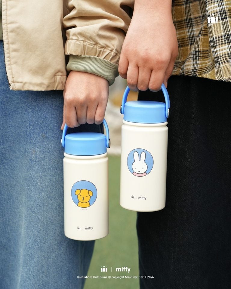 新登場 [韓國直送] 韓國Holly's Coffee x Miffy聯乘 Little Picnic系列 保溫杯 (350ml/550ml/900ml)