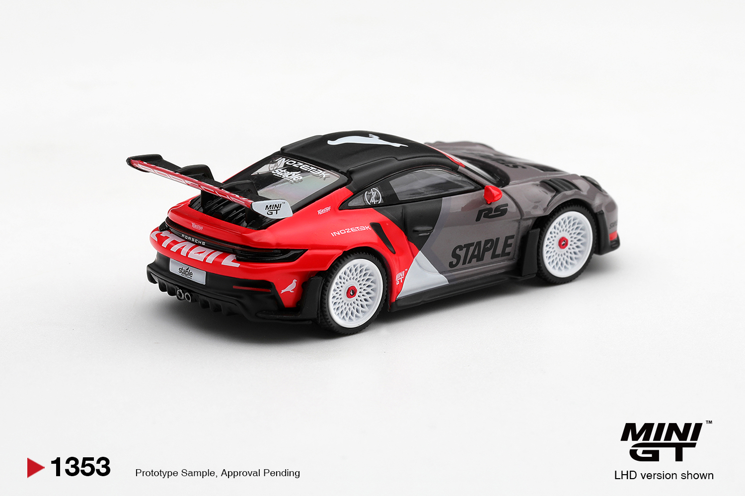 【預訂】 Pre Order MINI GT 1353 1/64 Porsche 911 GT3 RS STAPLE x INOZETEK｜ MINIGT Pre Order Price: HK$89