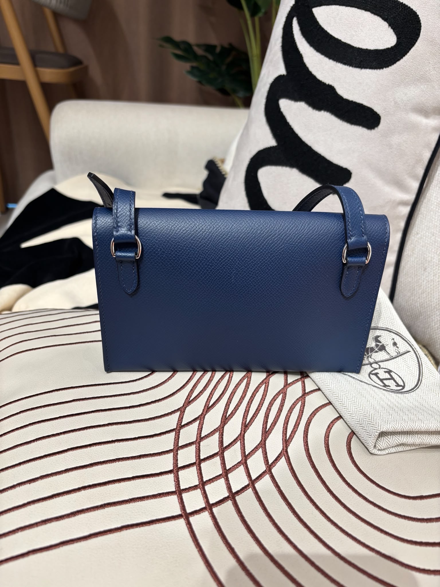 Hermes Snap Wallet Pochette Stamp K 100%Authentic, 98%New ✅收據副本 ✅Dust bag